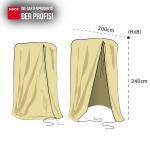 Winterschutzhaube XXL 200 cm x 240 cm (H x B) mit Reißverschluss 1 Zugseil – Bild 5