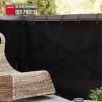 Balkonblende Exklusiv Rattan 0,90 x 3 m / schwarz – Bild 3