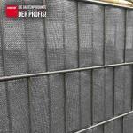 Sichtschutzstreifen winddurchlässig 0,19x70 m Zaun ca. Farbe silber ~RAL 9006 – Bild 3