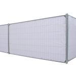 Bauzaunplane Profi 1,76x3,41 m weiß Plane Bauzaun – Bild 2