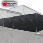 Bauzaunplane Profi 1,76x3,41 m schwarz Plane Zaun – Bild 3
