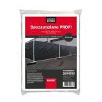 Bauzaunplane Profi 1,76x3,41 m schwarz Plane Zaun – Bild 2