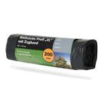 Müllsäcke Profi XL 200l 10er Rolle (82x110cm) mit Zugband schwarz LDPE 50my