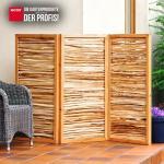 Paravent aus Haselnuss Sichtschutz ca. Größe (HxB) 120 x 180 cm 3-teilig – Bild 3