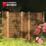 Paravent aus Weide Sichtschutz Weidenparavent ca. Größe (HxB) 120 x 240 cm 4-teilig – Bild 3