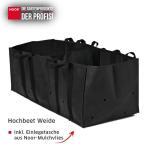 Hochbeet aus Weide 100x40x40cm inkl. Pflanztasche – Bild 2