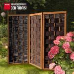 Weiden-Paravent Deluxe Paravent aus Weide Deluxe Weidenparavent ca. Größe (HxB) 150 x 180 cm 3-teilig – Bild 3