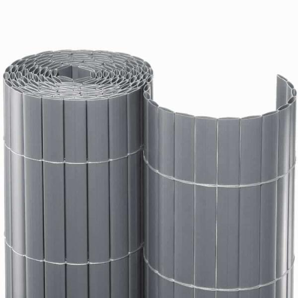 Sichtschutzmatte PVC Sichtschutz Kunststoff 3m ca. Größe 0,90x3 m Farbesilber