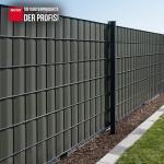 Sichtschutzstreifen PVC Zaunblende 0,19x35 m Zaun Farbe steingrau (RAL 7030) – Bild 3