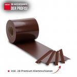 Sichtschutzstreifen PVC Zaunblende 0,19x35 m Zaun Farbe mahagonibraun (RAL 8016) – Bild 2