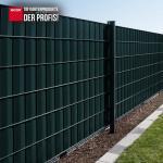 Sichtschutzstreifen PVC Zaunblende 0,19x35 m Zaun Farbe grün (RAL 6005) – Bild 3