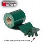 Sichtschutzstreifen PVC Zaunblende 0,19x35 m Zaun Farbe grün (RAL 6005) – Bild 2