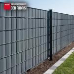 Sichtschutzstreifen PVC Zaunblende 0,19x35 m Zaun Farbe hellgrau (RAL 7040) – Bild 3