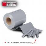 Sichtschutzstreifen PVC Zaunblende 0,19x35 m Zaun Farbe hellgrau (RAL 7040) – Bild 2