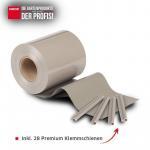 Sichtschutzstreifen PVC Zaunblende 0,19x35 m Zaun Farbe steingrau (RAL 7030) – Bild 2