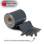 Sichtschutzstreifen PVC Zaunblende 0,19x35 m Zaun Farbe anthrazitgrau (RAL 7016) – Bild 2