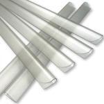 25 Klemmschienen für Sichtschutzstreifen Farbe transparent