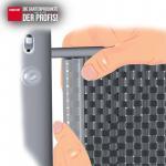 15 Premium Klemmschienen für Sichtschutzstreifen Farbe hellgrau ~RAL 7040 – Bild 2