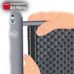 15 Premium Klemmschienen für Sichtschutzstreifen Farbe anthrazit ~RAL 7016 – Bild 2