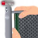 15 Premium Klemmschienen für Sichtschutzstreifen Farbe grün ~RAL6005 – Bild 2