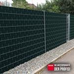 Sichtschutzstreifen PVC 9,5 cm x 2,55 m 2 Stück Farbe grün (RAL 6005) – Bild 3
