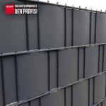 Sichtschutzstreifen PP PRO Extrastark 0,19x2,55 m mit Rillenoptik 1,5 mm Farbe anthrazit ~RAL 7016 – Bild 3