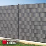 Sichtschutzstreifen PP Zaunblende PRO 0,19x35 m Farbe hellgrau (RAL 7040) – Bild 2