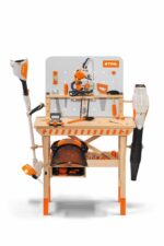 KINDERWERKBANK HOLZ MIT HOLZSPIELZEUG