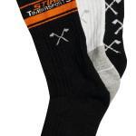 Socken Gr. 43-46 3er Set TIMBERSPORTS Schwarz / Weiß