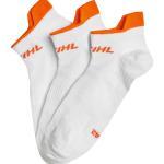 STIHL Socken 3erSet SNEAKER Weiß Gr43-46