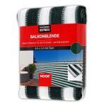 Balkonblende mit Ösen Sichtschutz Balkon ca. Größe 0,90x3 m Farbegrau / weiß