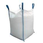 Big Bag FIBC Sack 1000 kg mit Schürze & Auslauf Beschichtung, weiß, 1000kg, 5:1 ca. Größe 90 x 90 x 165 cm