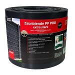 Sichtschutzstreifen PP PRO Extrastark 0,19x2,55 m mit Rillenoptik 1,5 mm Farbe anthrazit ~RAL 7016