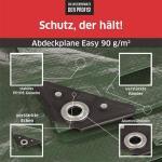 Abdeckplane Easy 90g/m² Gewebeplane Allzweckplane ca. Größe 4x6 m Farbegrün – Bild 2