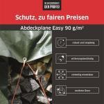 Abdeckplane Easy 90g/m² Gewebeplane Allzweckplane ca. Größe 4x6 m Farbegrün – Bild 5