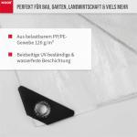 Abdeckplane Hobby 120g/m² Gewebeplane ca. Größe 2x2 m Farbeweiß – Bild 6