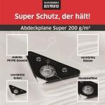 Abdeckplane Super 200g/m² Gewebeplane ca. Größe 4x8 m Farbeweiß – Bild 2