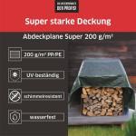 Abdeckplane Super 200g/m² Gewebeplane ca. Größe 10x12 m Farbegrün – Bild 3