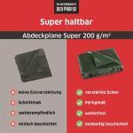 Abdeckplane Super 200g/m² Gewebeplane ca. Größe 10x12 m Farbegrün – Bild 4
