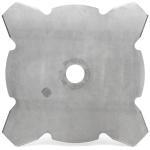 Grasschneideblatt D=255mm, 4-flügel