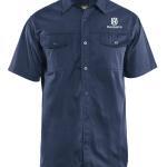 Kurzarmhemd Twill marine XS