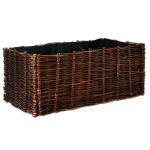 Hochbeet aus Weide 100x40x40cm inkl. Pflanztasche