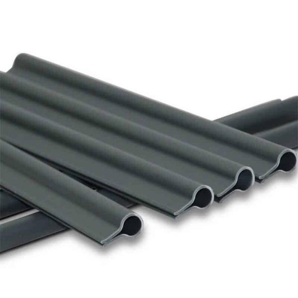 15 Premium Klemmschienen für Sichtschutzstreifen Farbe anthrazit ~RAL 7016