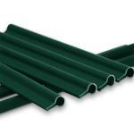 15 Premium Klemmschienen für Sichtschutzstreifen Farbe grün ~RAL6005