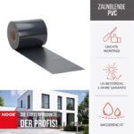 Sichtschutzstreifen PVC Zaunblende 0,19x35 m Zaun Farbe anthrazitgrau (RAL 7016) – Bild 5