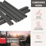 15 Premium Klemmschienen für Sichtschutzstreifen Farbe anthrazit ~RAL 7016 – Bild 4