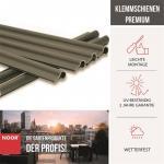 15 Premium Klemmschienen für Sichtschutzstreifen Farbe grün ~RAL6005 – Bild 4