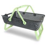 Gartenkorb Kajo stapelbar & luftdurchlässig ca. Größe 20 Liter (58 x 38 x 15 cm) Farbelimette