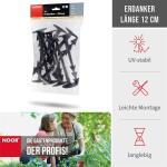 Erdanker Bodenanker für Bodenvlies 12 cm 20 Stück Bodenanker für Unkrautblocker – Bild 2