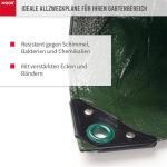 Abdeckplane Hobby 120g/m² Gewebeplane ca. Größe 4x6 m Farbegrün – Bild 5